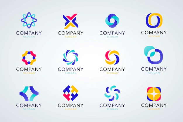 Free Vector | Colorful company logo collection