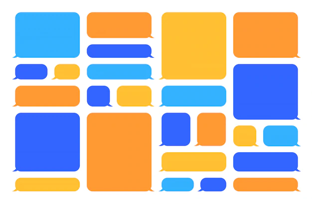 Free Vector | Colorful speech bubbles set