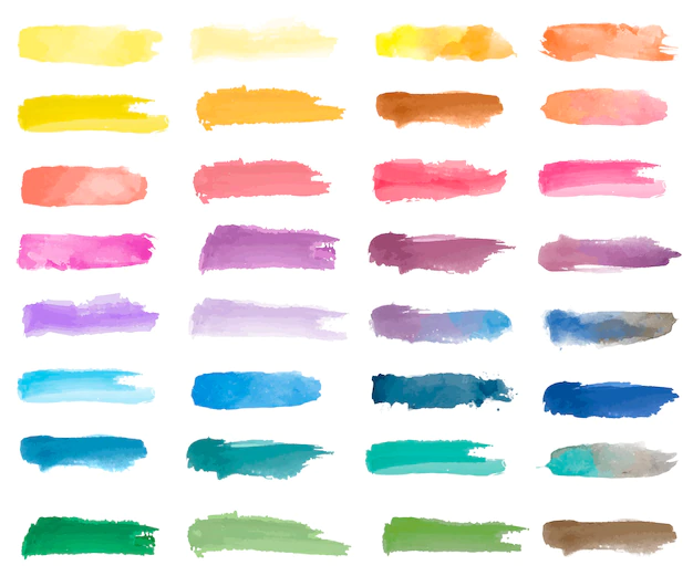 Free Vector | Colorful watercolor patch background vector