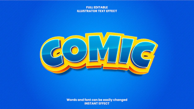 Free Vector | Comic text effect