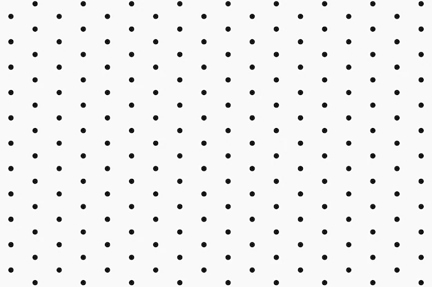 Free Vector | Cute pattern background, polka dot in black and white vector