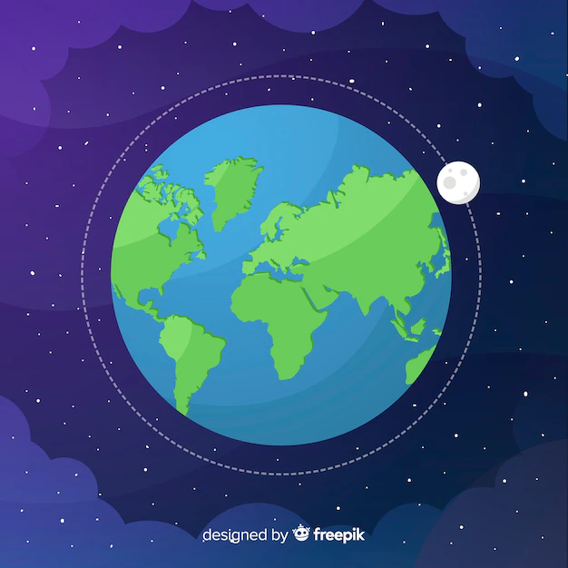 Free Vector | Design of earth in space