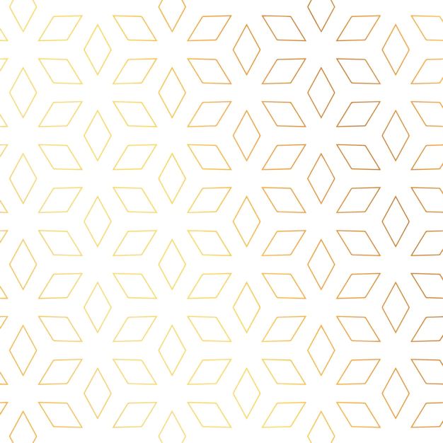 Free Vector | Diamond shape golden pattern vector background