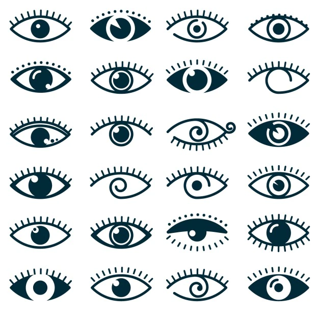 Free Vector | Different eyes icon collection