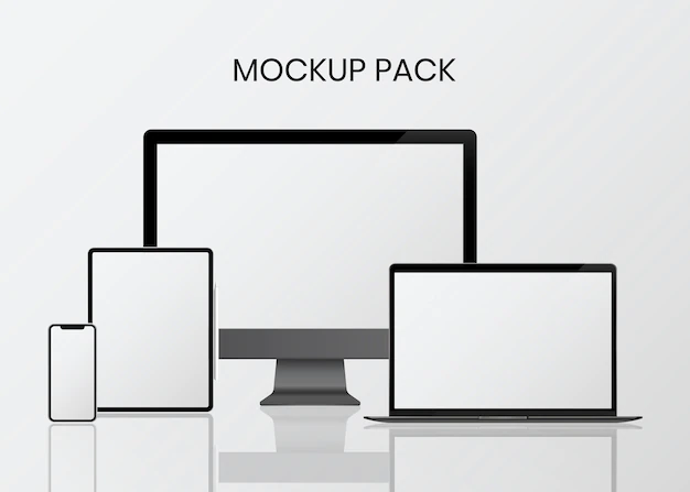 Free Vector | Digital device mockup set