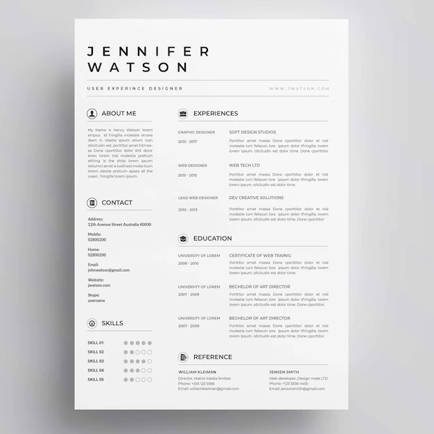 Free Vector | Elegant resume template