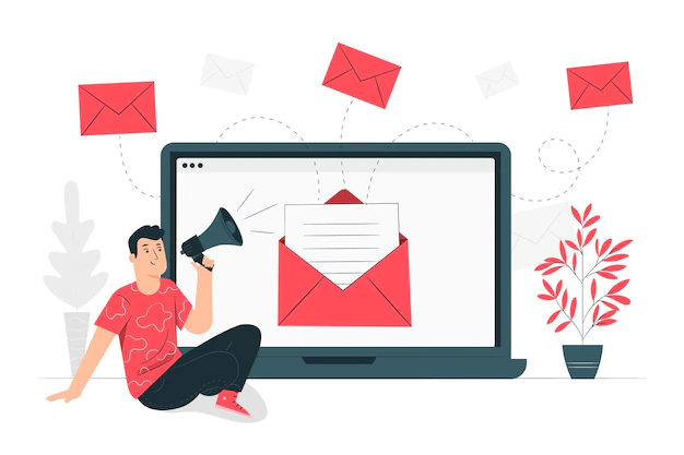 Free Vector | Email campaign concept illustration