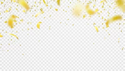 Free Vector | Falling confetti isolated border . shiny gold flying tinsel decoration design. blurred element.