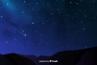 Free Vector | Falling stars on a beautiful night background