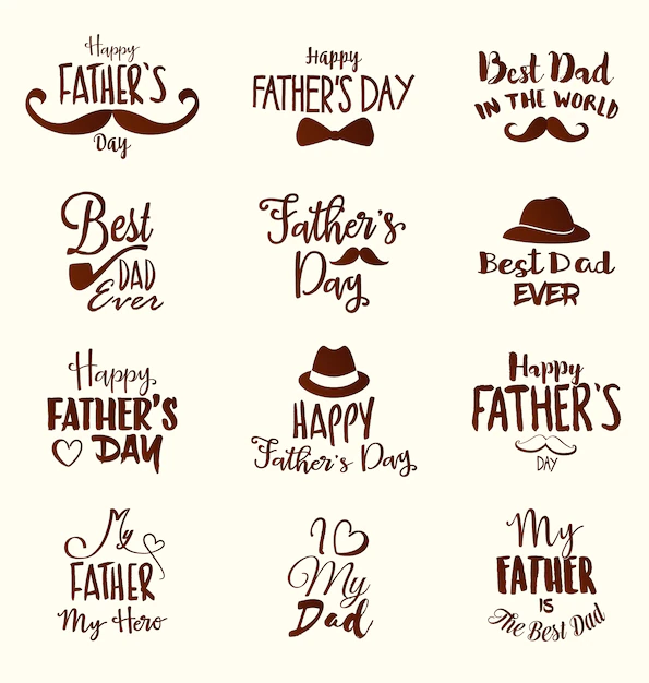 Free Vector | Father's day designs collection