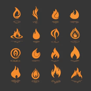 Free Vector | Fire icons collection
