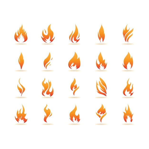 Free Vector | Flame icons collection