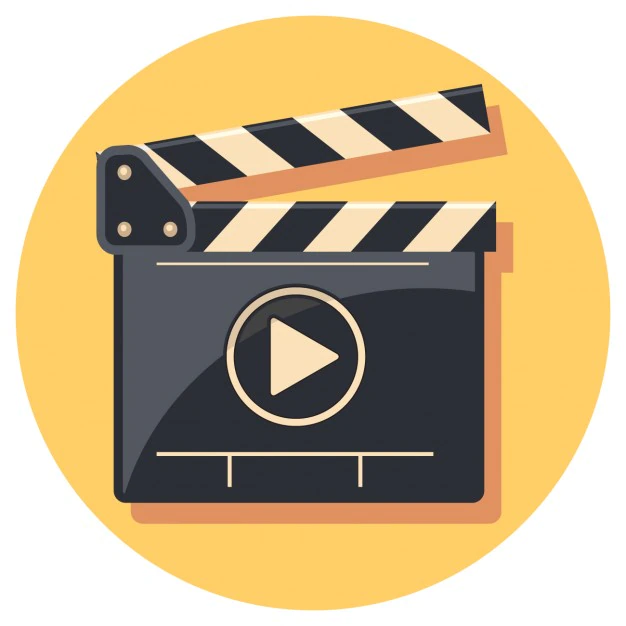 Free Vector | Flat clapperboard icon