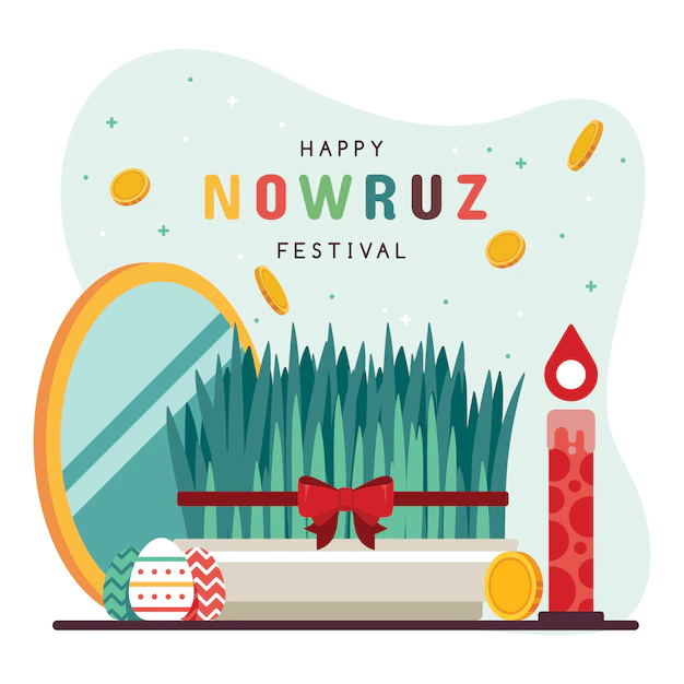 Free Vector | Flat design happy nowruz theme