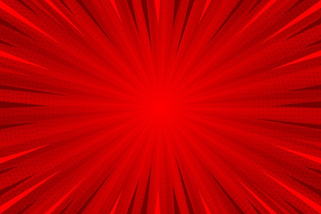 Free Vector | Flat design red comic style background