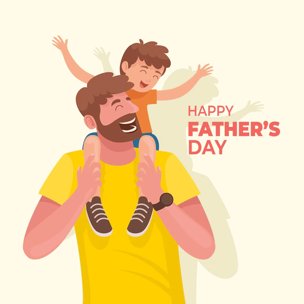 Free Vector | Flat father's day illustration