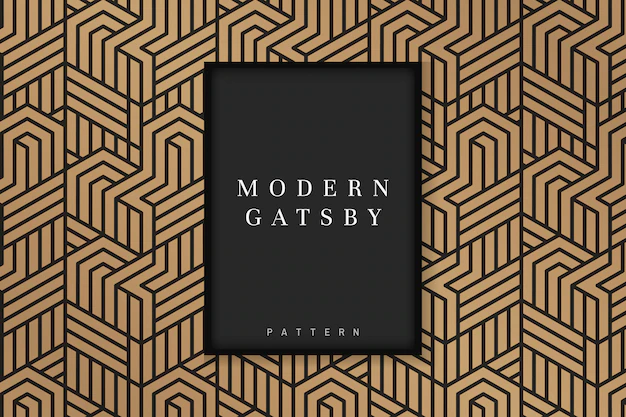 Free Vector | Gatsby patterned frame
