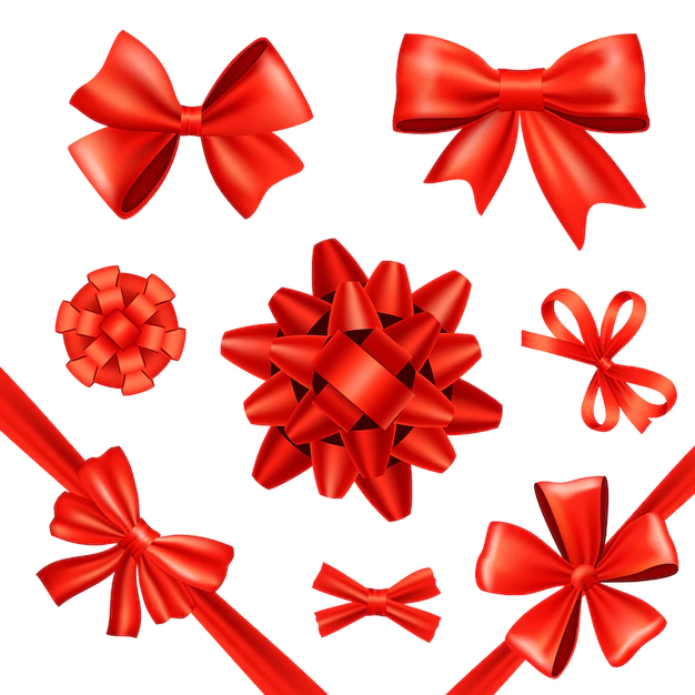 Free Vector | Gift bows and ribbons