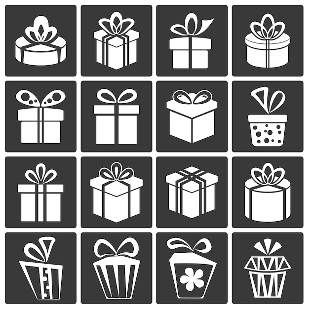 Free Vector | Gift box icon set