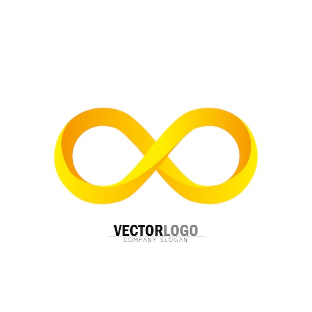 Free Vector | Gold infinite logo