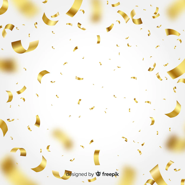 Free Vector | Golden confetti background