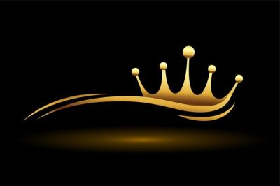 Free Vector | Golden crown with wave line