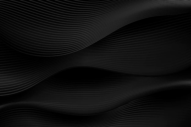 Free Vector | Gradient black background with wavy lines