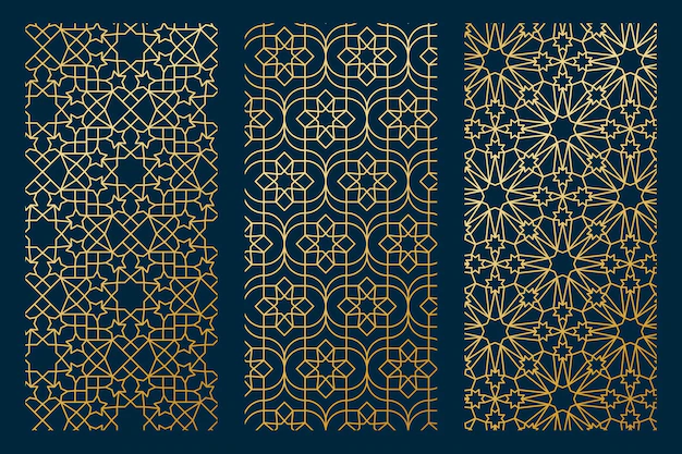 Free Vector | Gradient golden arabic pattern