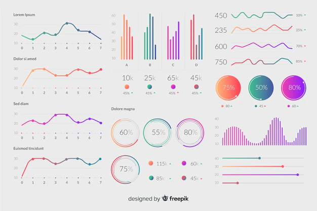 Free Vector | Gradient infographic elements