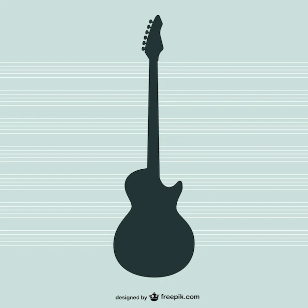 Free Vector | Guitar silhouette