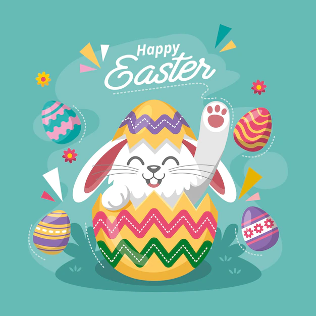 Free Vector | Hand drawn cute easter illustration