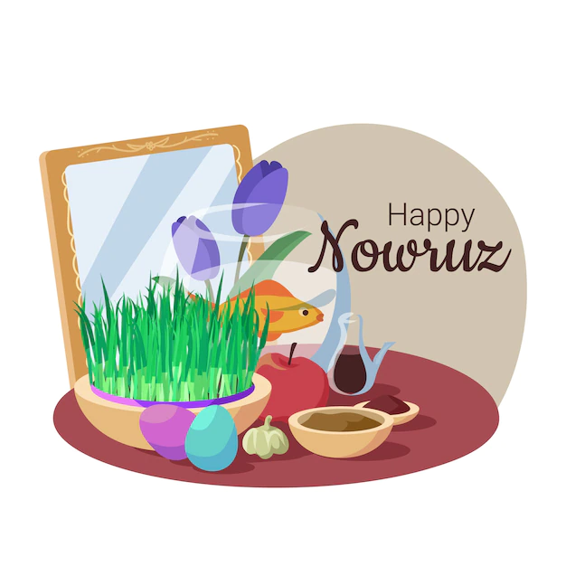 Free Vector | Hand-drawn happy nowruz