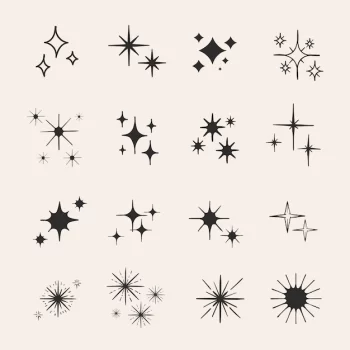 Free Vector | Hand drawn sparkling star collection