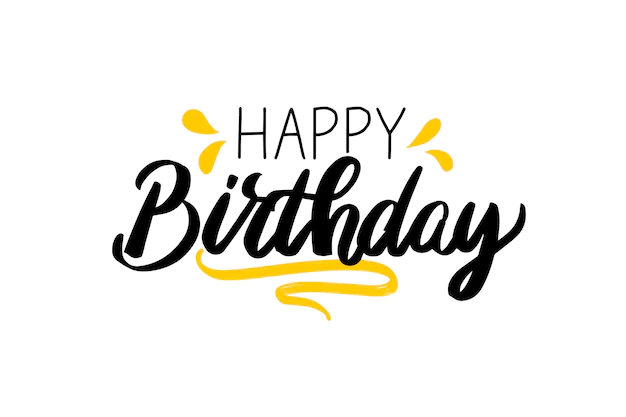 Free Vector | Happy birthday lettering