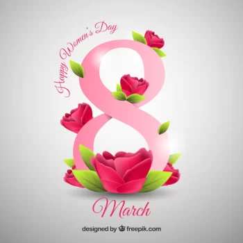 Free Vector | Happy women's day background  in realistic style