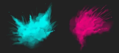 Free Vector | Holi paint powder color explosion realistic