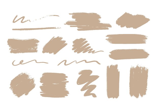 Free Vector | Ink brush stroke collection