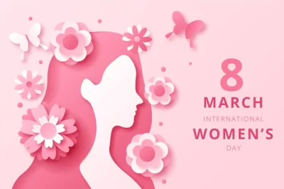 Free Vector | International women's day side view in paper style