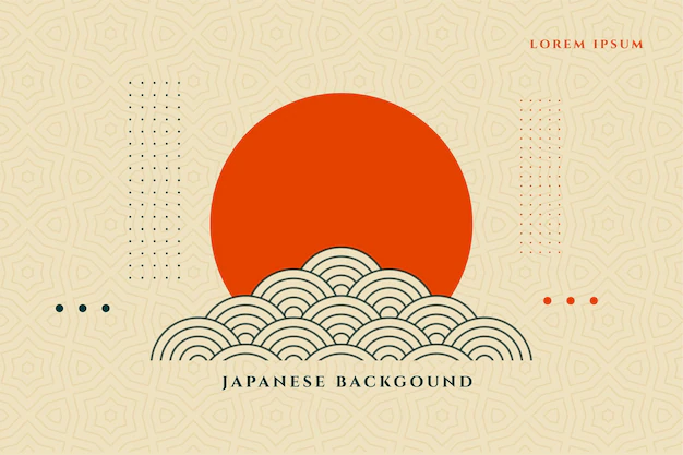 Free Vector | Japanese style asian decorative background design