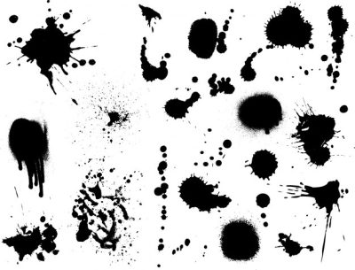 Free Vector | Large collection of detailed ink splats