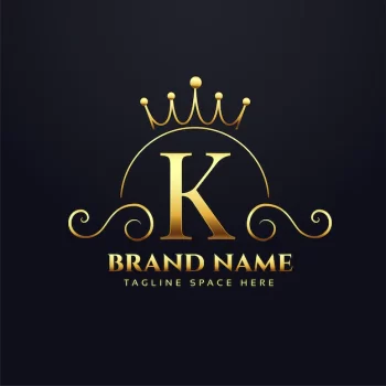 Free Vector | Letter k logo concept for your royal brand