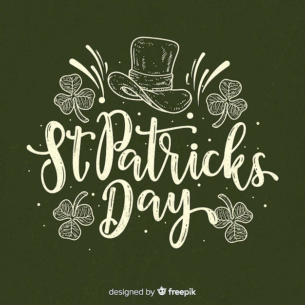 Free Vector | Lettering st. patrick's day