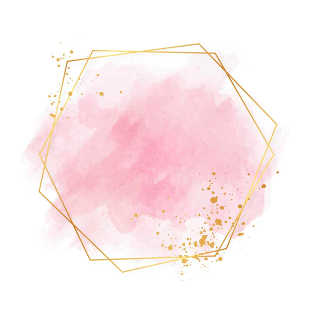 Free Vector | Luxury pastel pink golden frame