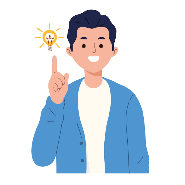 Free Vector | Man shows gesture of a great idea