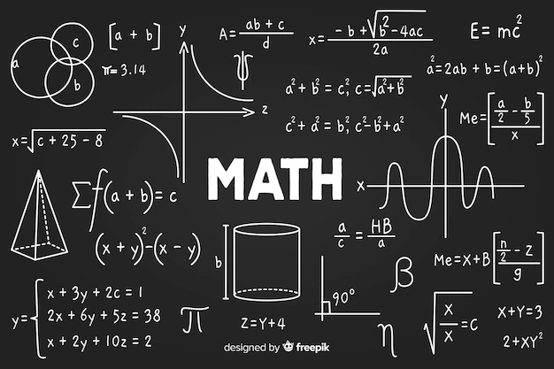 Free Vector | Maths chalkboard