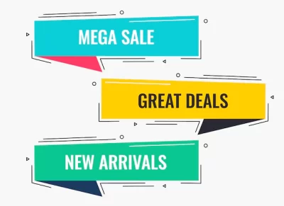 Free Vector | Memphis style flat sale and discount banner design