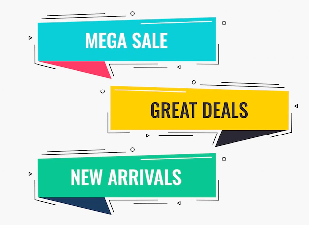 Free Vector | Memphis style flat sale and discount banner design