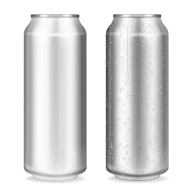 Free Vector | Metal can illustration of 3d realistic container for soda or energy drink, lemonade or beer.