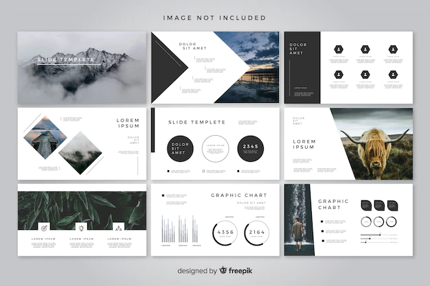 Free Vector | Minimal slides template