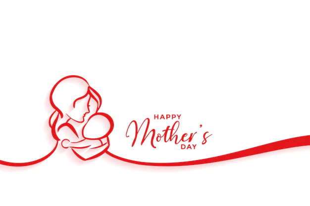 Free Vector | Mother and baby silhouette design for happy mothers day